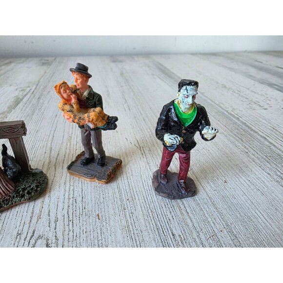 Lemax Frankenstein broom parking witch broom trick-or-treater Halloween accessor - Picture 2 of 5